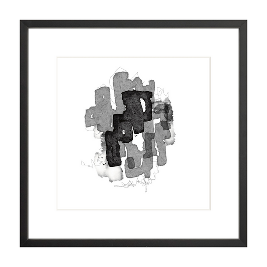 Step Of Faith-Glass Framed Print