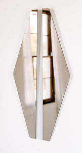 "Aria Refract" -Bronze Diamond Reflected Mirror Set FULL-LENGTH